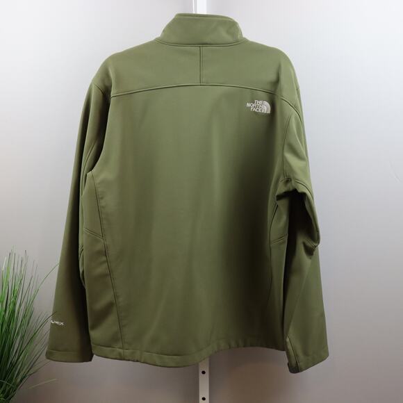 The North Face Apex Softshell Jacket Green Men’s Size L - Picture 2 of 3
